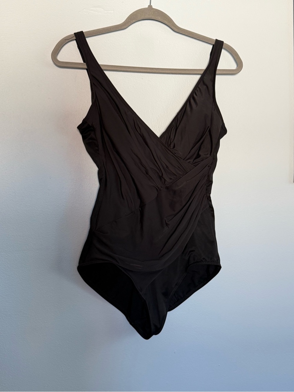Miraclesuit Black Surplice One-Piece Swimwear